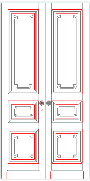 Porta blindata con finiture pregiate