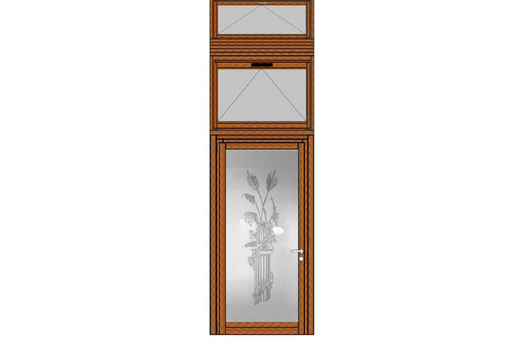 Portafinestra con vasistas motorizzato