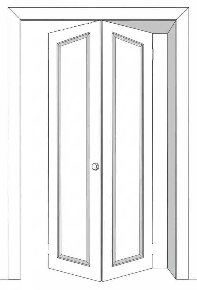 Porta a libro classica per interni - Alberti Serramenti