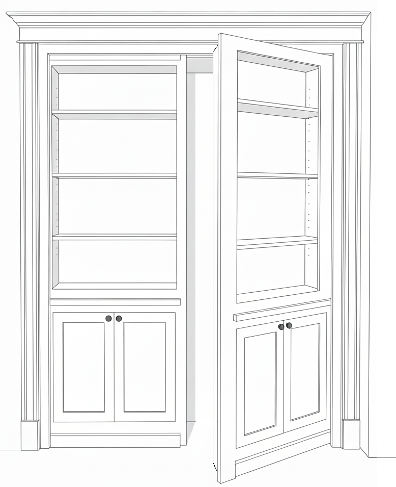Porta-mensola a 2 ante: design e funzionalità