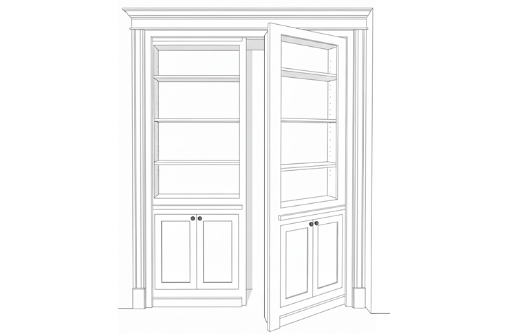 Porta-mensola a 2 ante: design e funzionalità